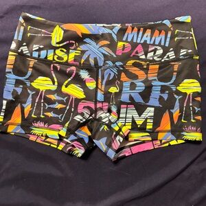 Feed Me Fight Me Vibrant Graphic Shorts